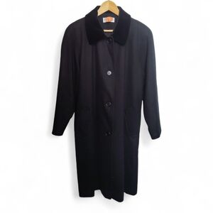 Vintage FORECASTER OF BOSTON Coat 16 Black Wool Union Made USA